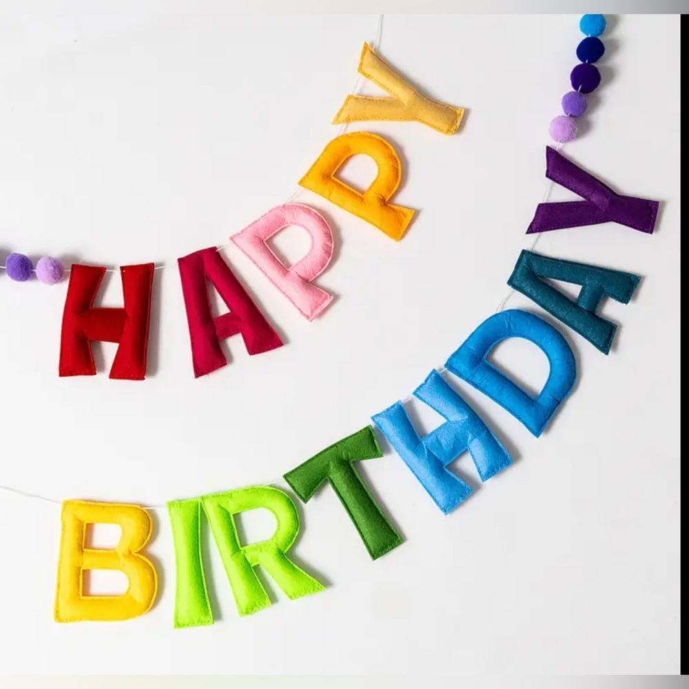Happy Birthday Banner Colorful NEW